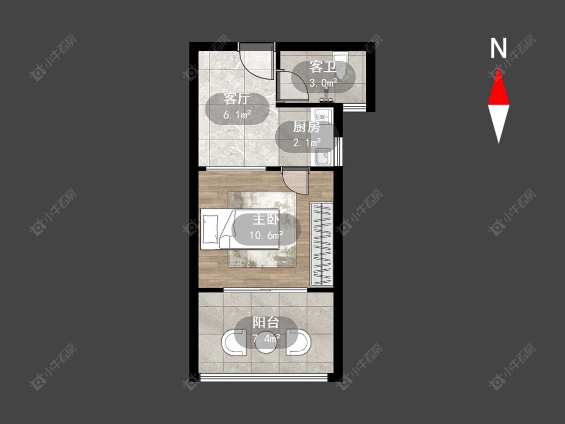香江康桥房源户型图 常州香江康桥在售二手房源户型图_小牛看房