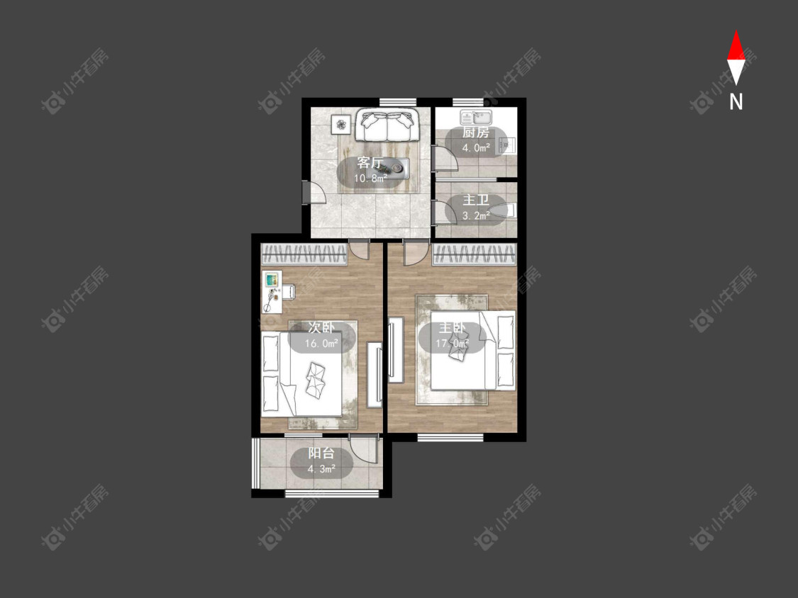 常州工人新村南在售二手房源户型图_小牛看房
