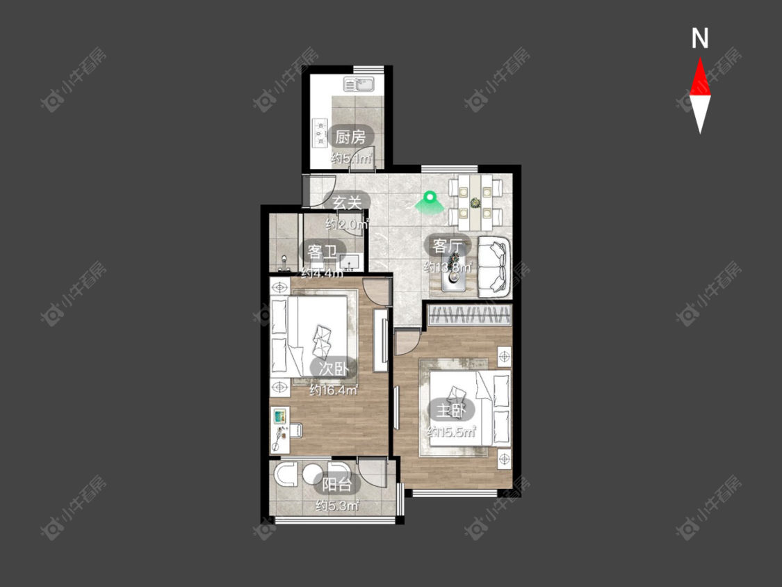 常州翠竹新村东北区在售二手房房源户型图_小牛看房