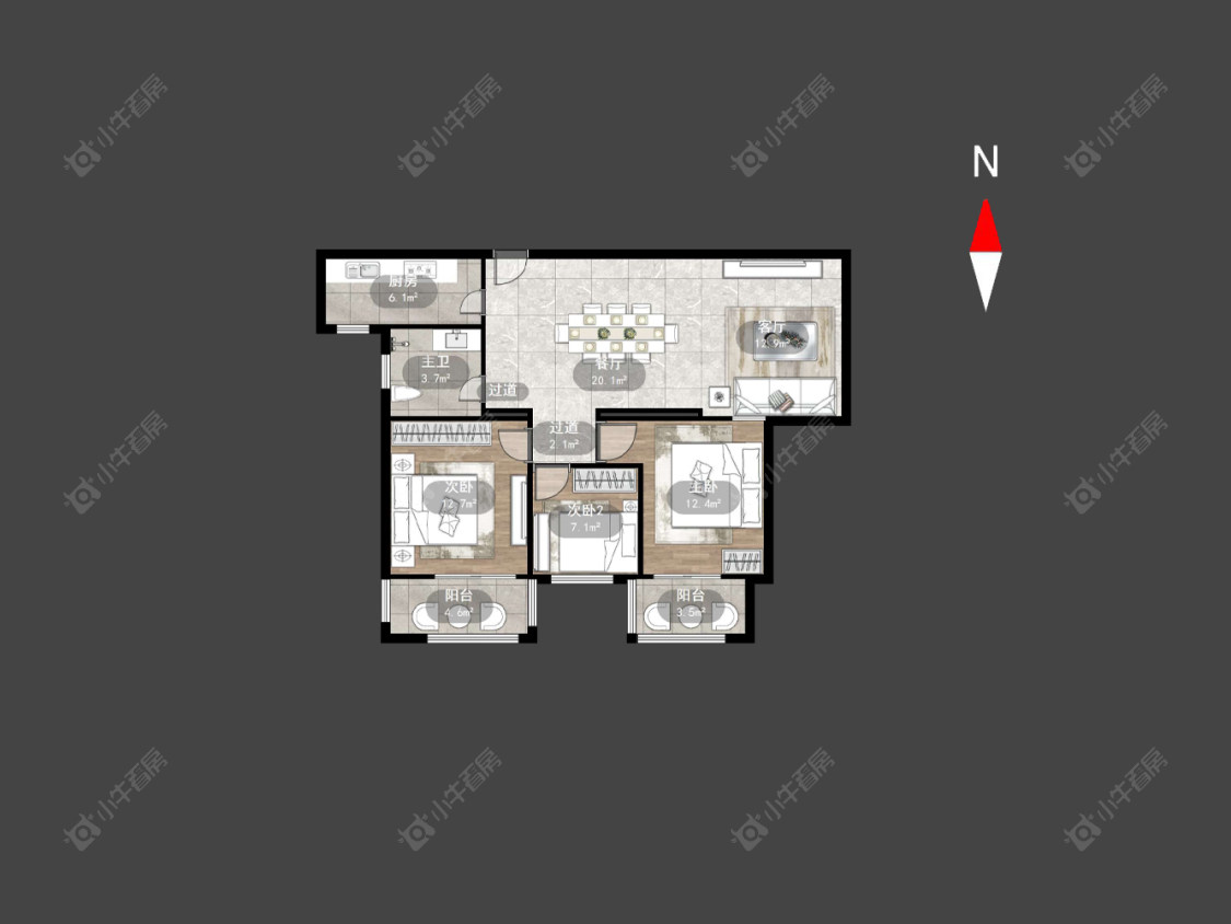 常州朗诗绿郡在售二手房源户型图_小牛看房