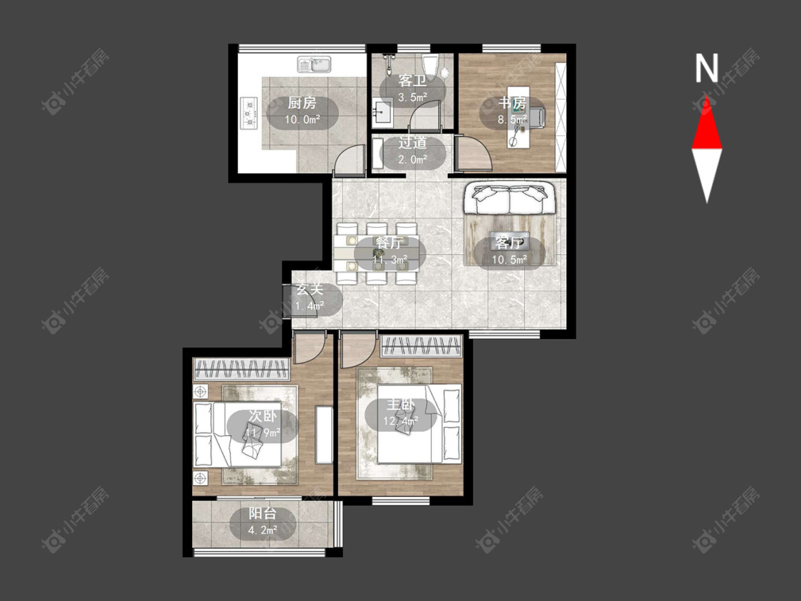 御水华庭二期房源户型图 常州御水华庭二期在售二手房源户型图_小牛看房