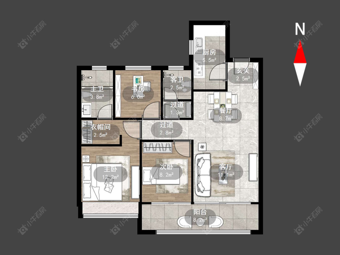 万科四季都会房源户型图 常州万科四季都会在售二手房源户型图_小牛看房