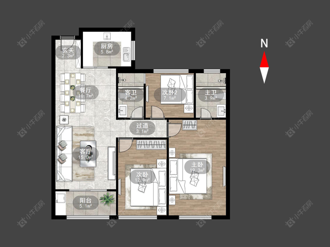 绿都万和城六区房源户型图 常州绿都万和城六区在售二手房源户型图_小牛看房