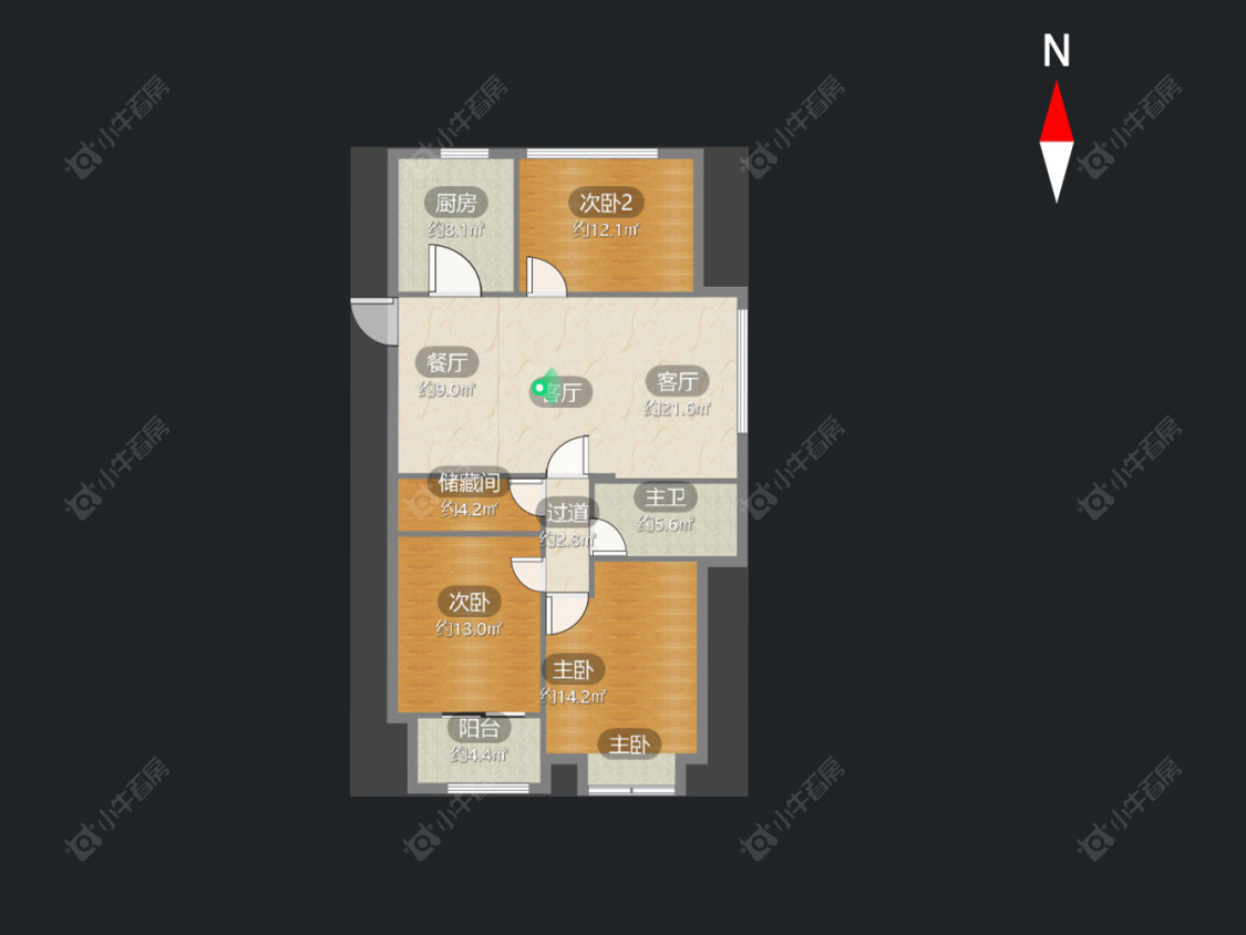 常州港龙紫荆城在售二手房房源户型图_小牛看房