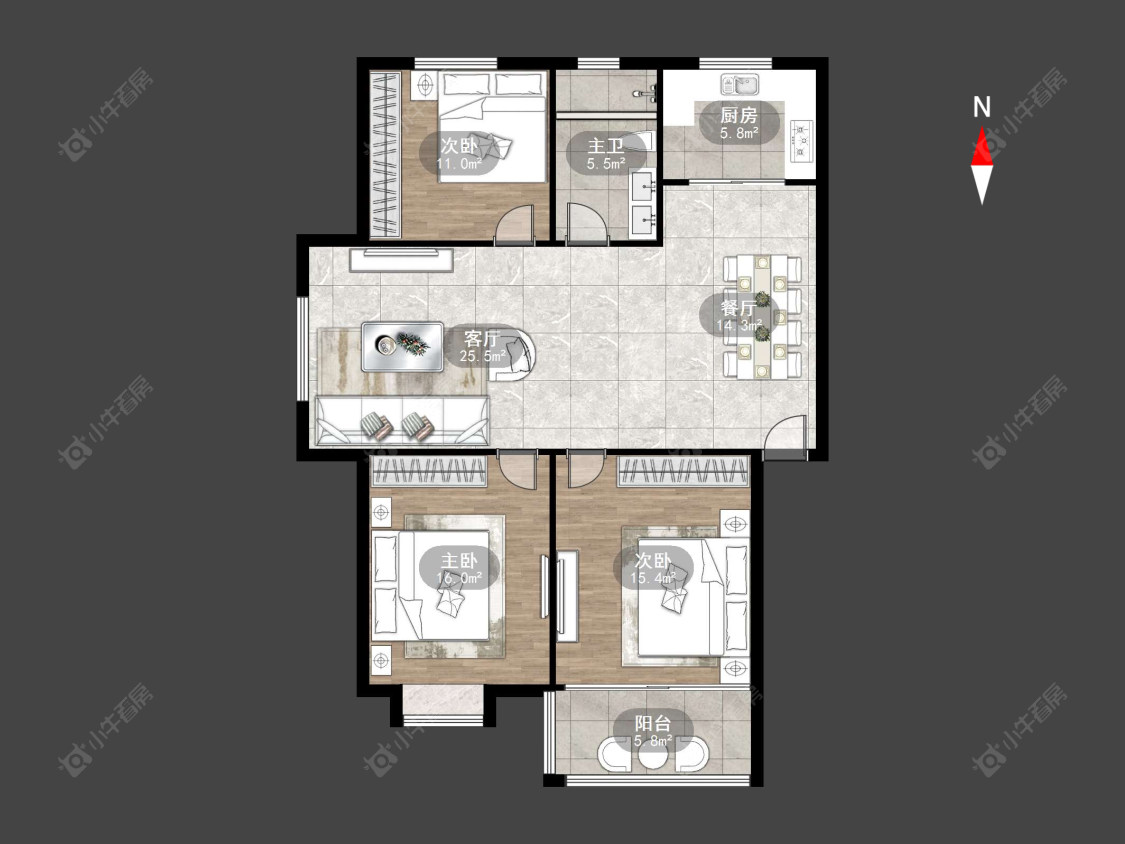 常州金河花园在售二手房源户型图_小牛看房
