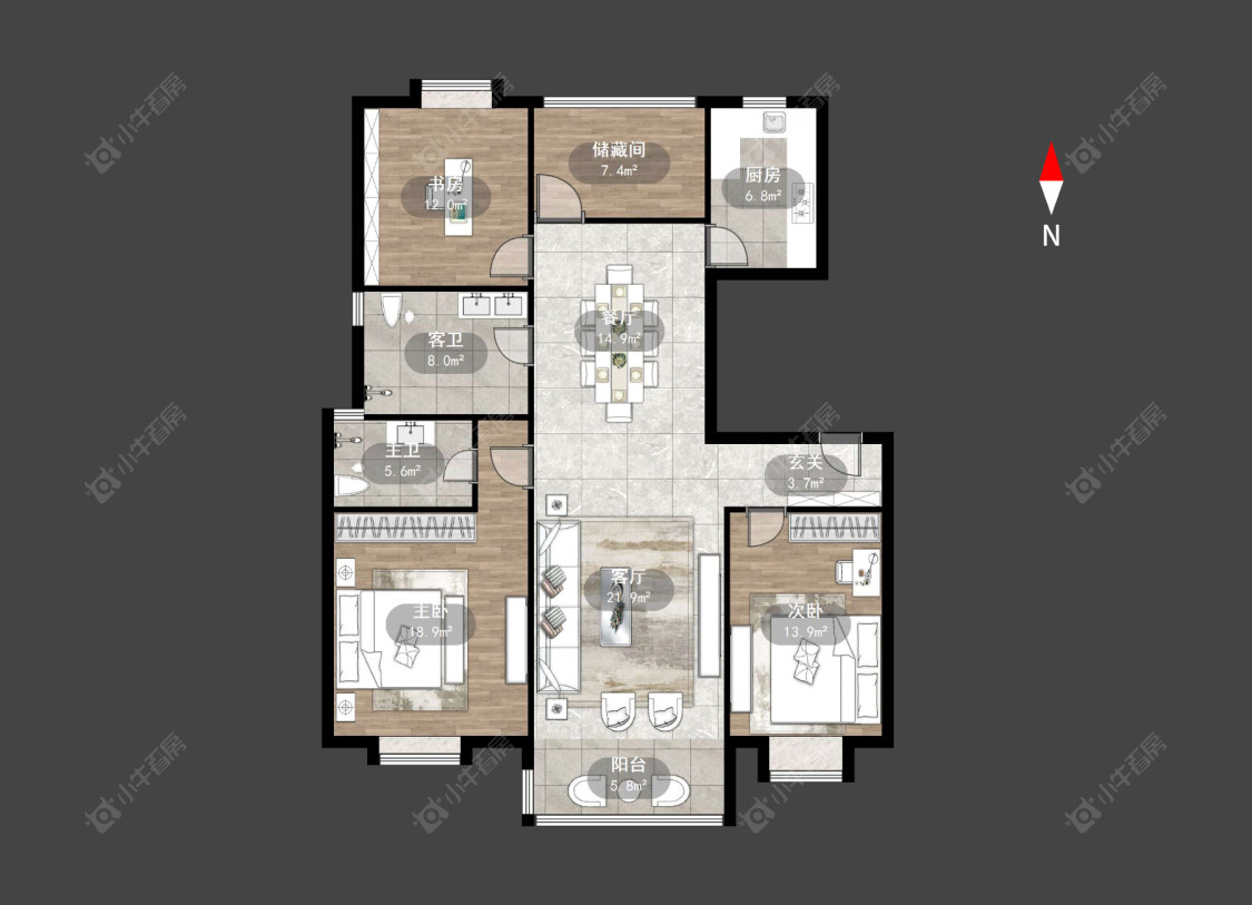 常州天顺御和苑在售二手房源户型图_小牛看房