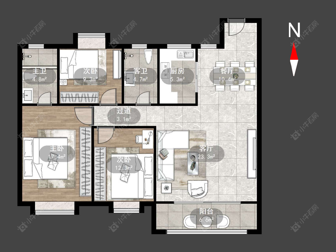 竹韵茗苑房源户型图 常州竹韵茗苑在售二手房源户型图_小牛看房