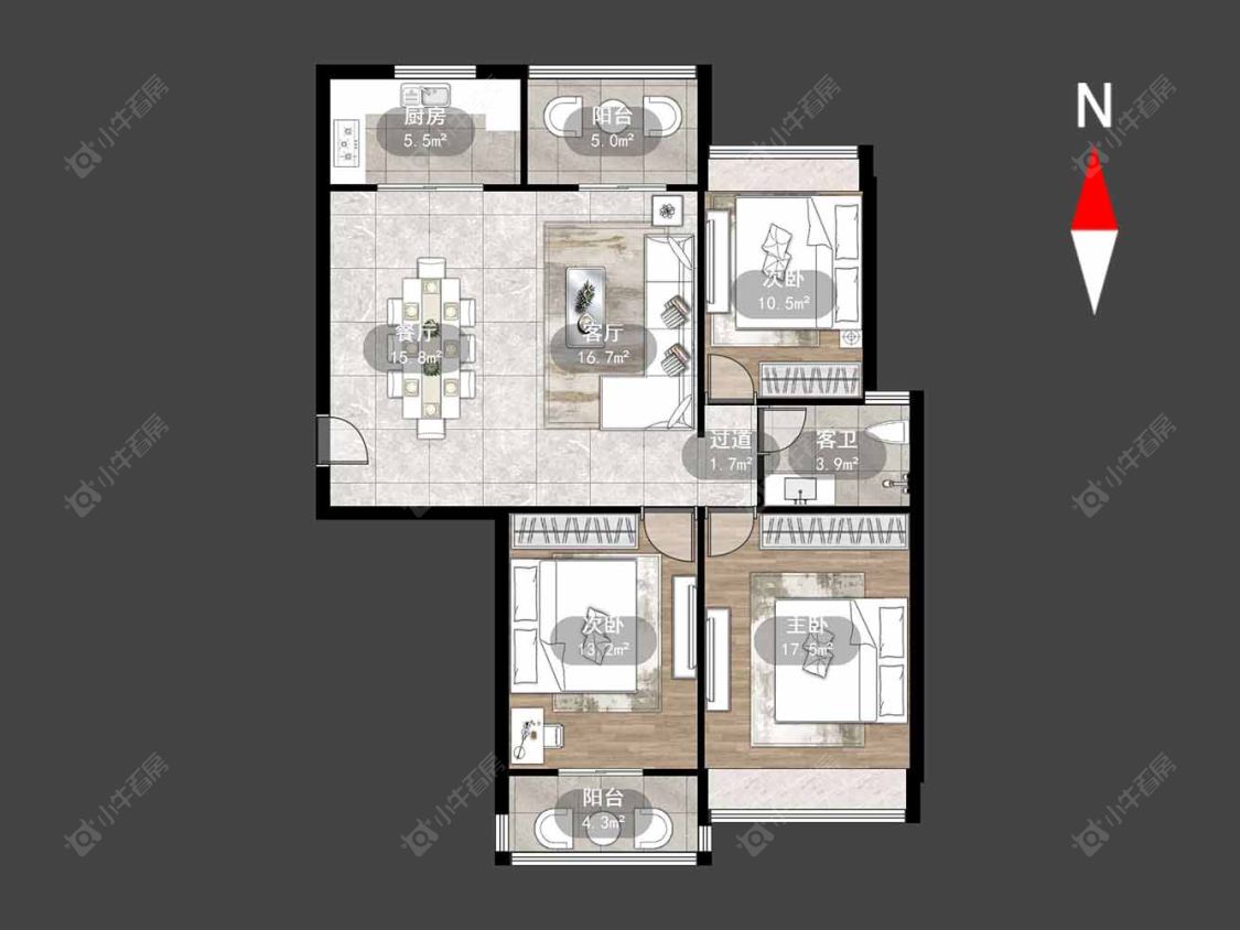 御城房源户型图 常州御城在售二手房源户型图_小牛看房