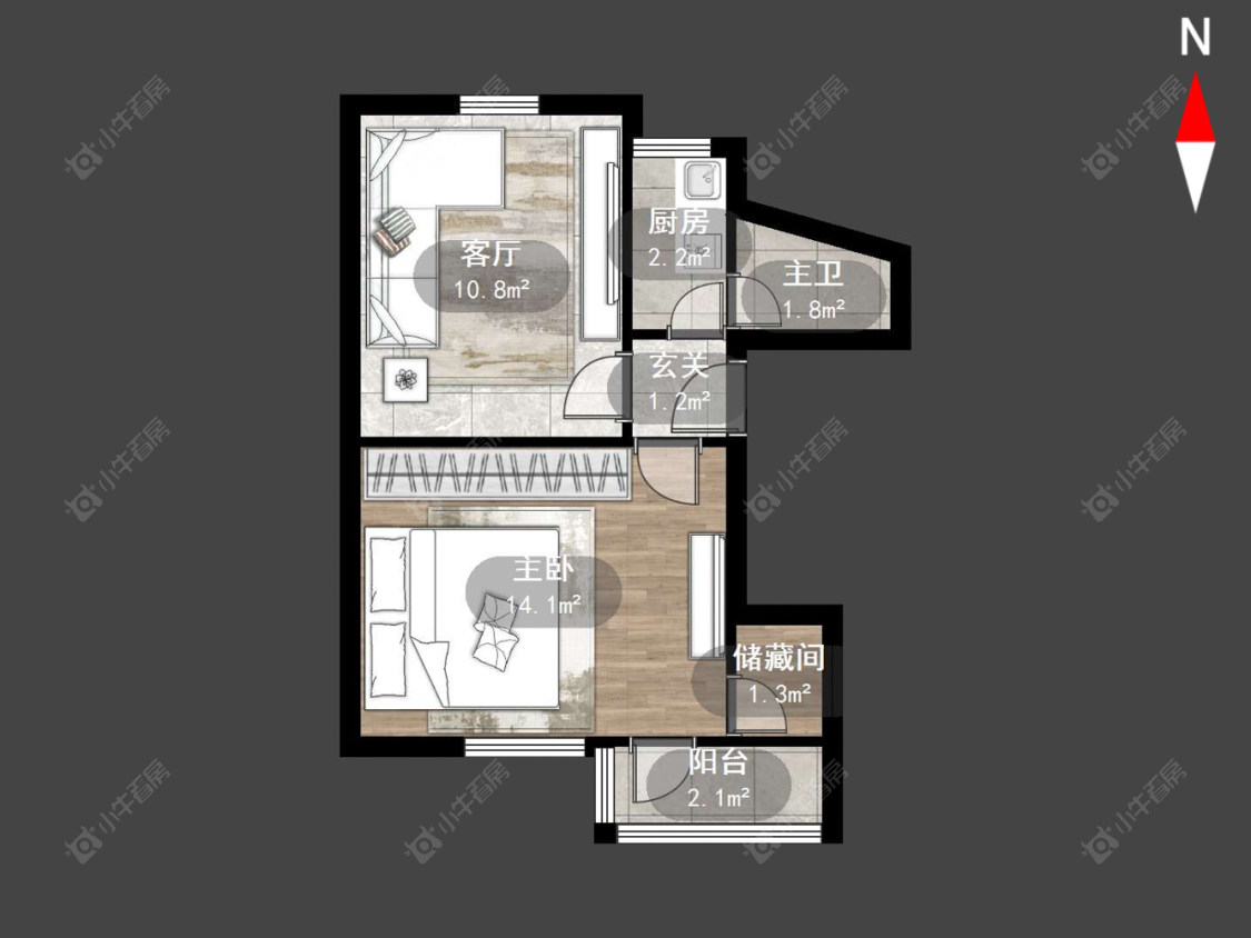 常州机械新村在售二手房源户型图_小牛看房