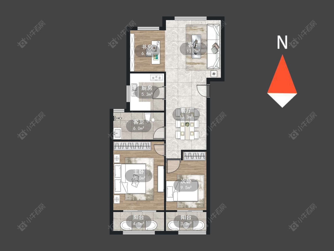 常州泰盈八千里在售二手房源户型图_小牛看房