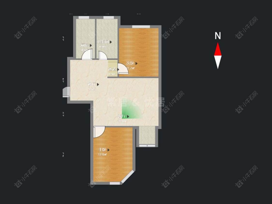 常州滨江明珠城东区在租房源户型图_小牛看房