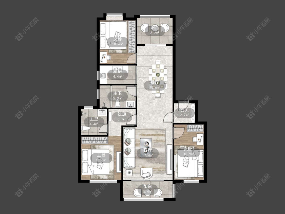 东方盛世房源户型图 常州东方盛世在售二手房源户型图_小牛看房