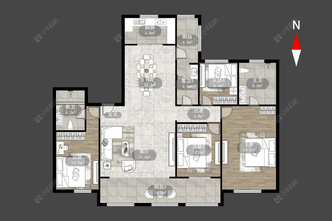常州常发珑玥在售二手房源户型图_小牛看房