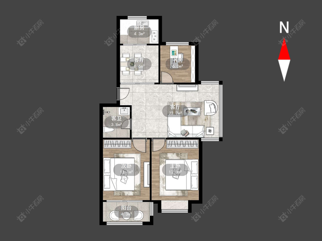 常州高成莱茵二期在售二手房源户型图_小牛看房