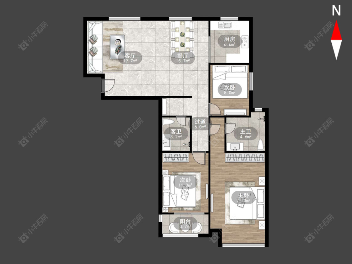 常州中意宝第在售二手房源户型图_小牛看房