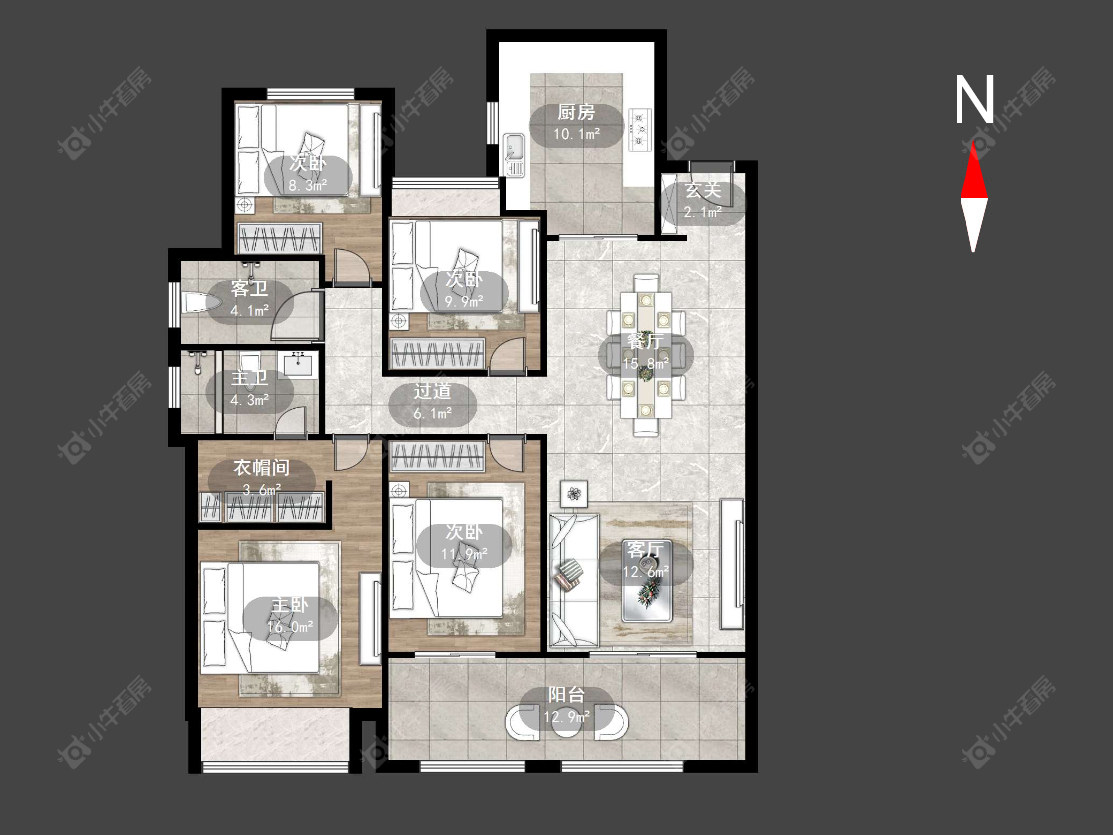 泰和之春房源户型图 常州泰和之春在售二手房源户型图_小牛看房