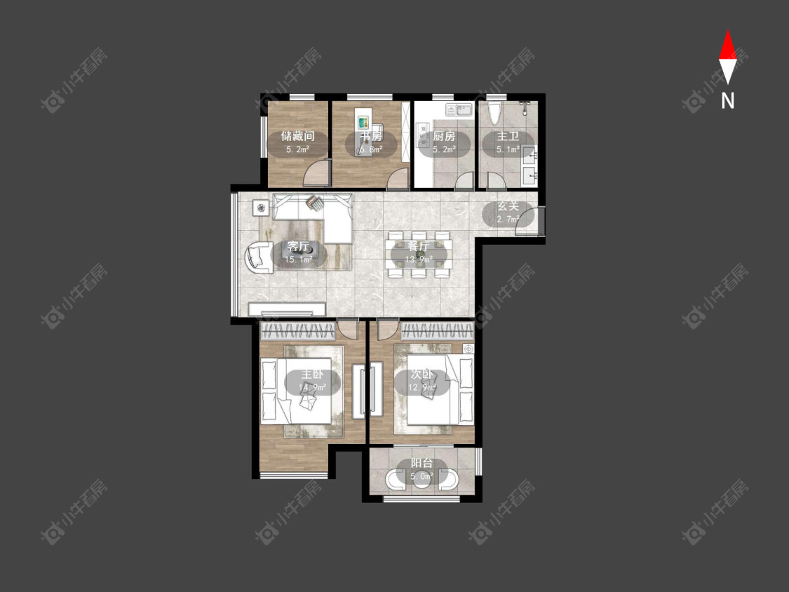 常州迎宾秀园在售二手房源户型图_小牛看房