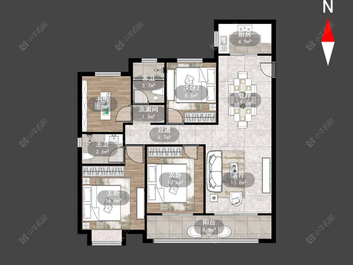 常州天宁融悦府在售二手房源户型图_小牛看房