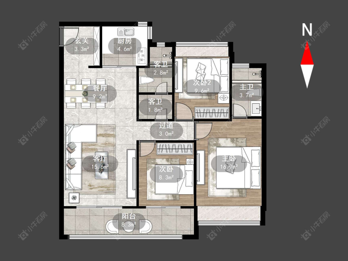 常州绿地香港名墩道在售二手房源户型图_小牛看房