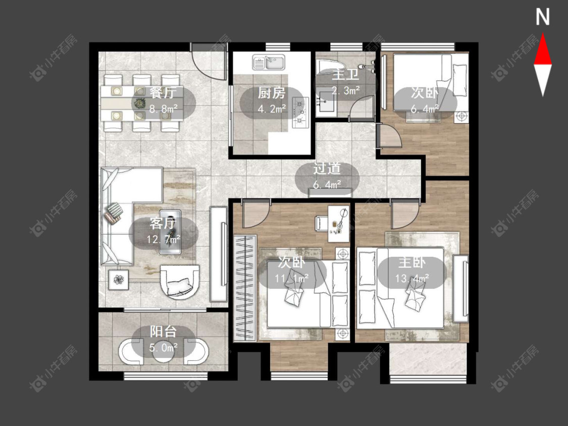 常州兰陵锦轩在售二手房源户型图_小牛看房