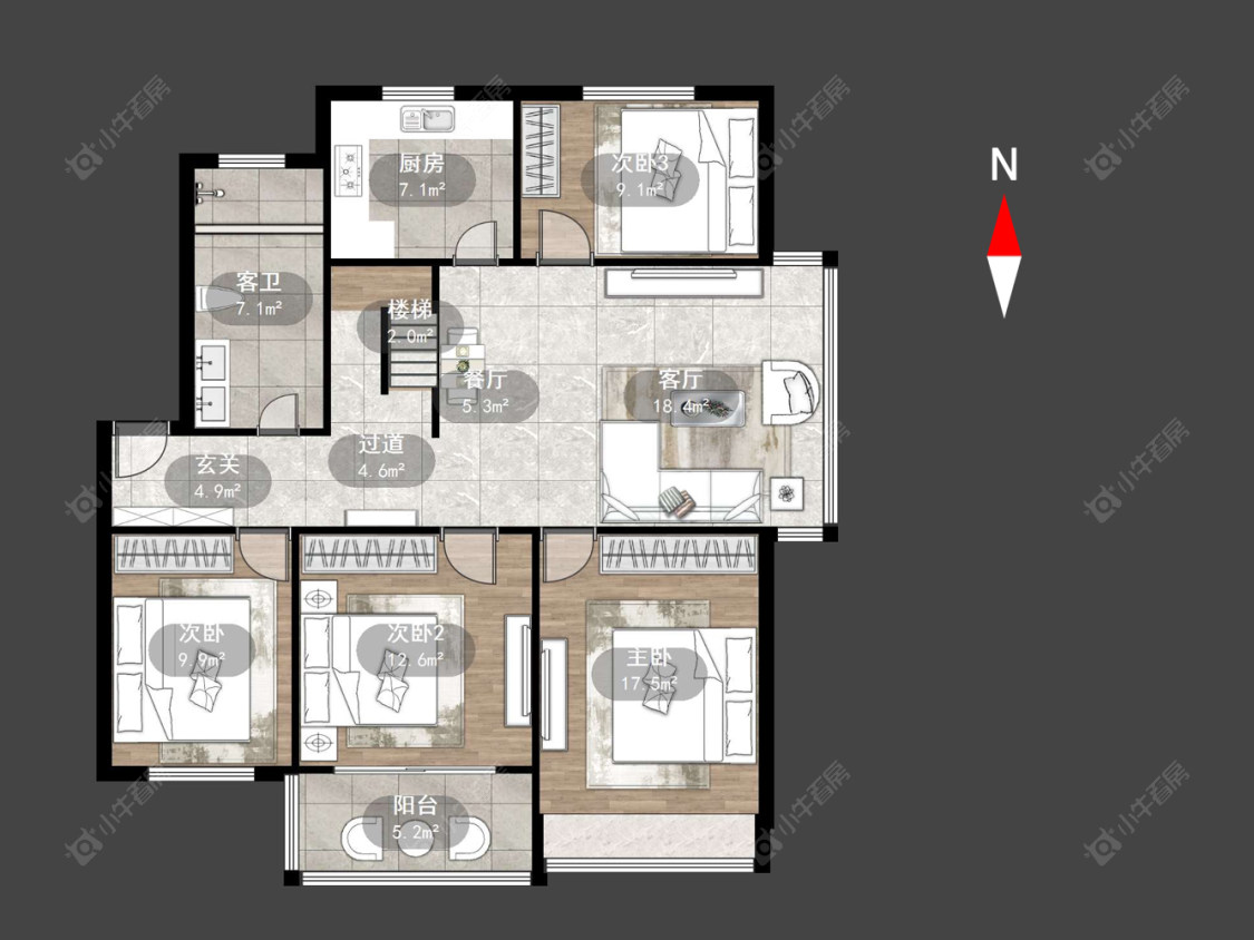 常州腾龙苑东区在售二手房源户型图_小牛看房
