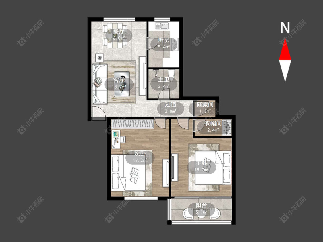 常州剑湖街东区在售二手房源户型图_小牛看房