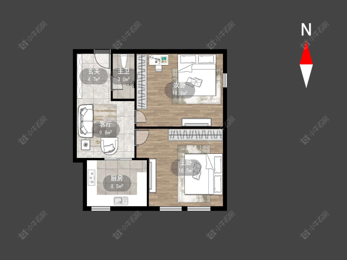 朗诗邻里中心房源户型图 常州朗诗邻里中心在售二手房源户型图_小牛看房