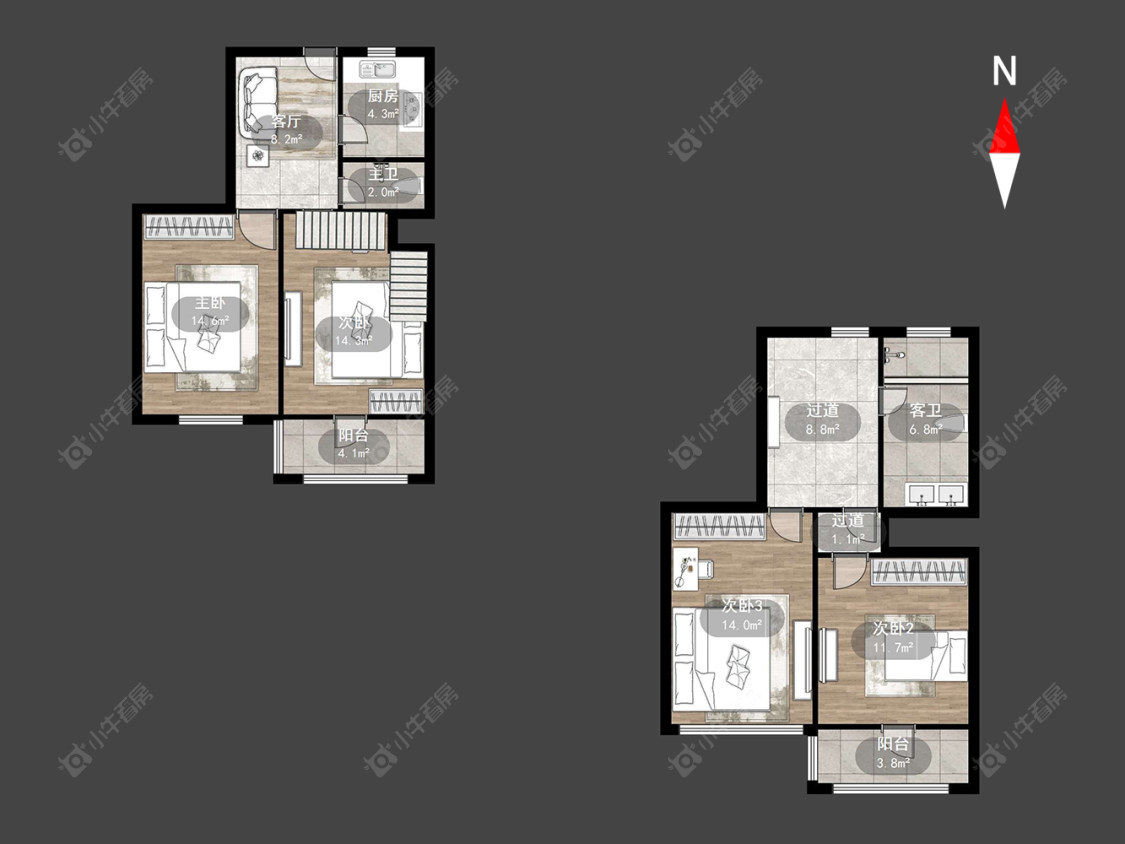 常州清潭新村在售二手房源户型图_小牛看房