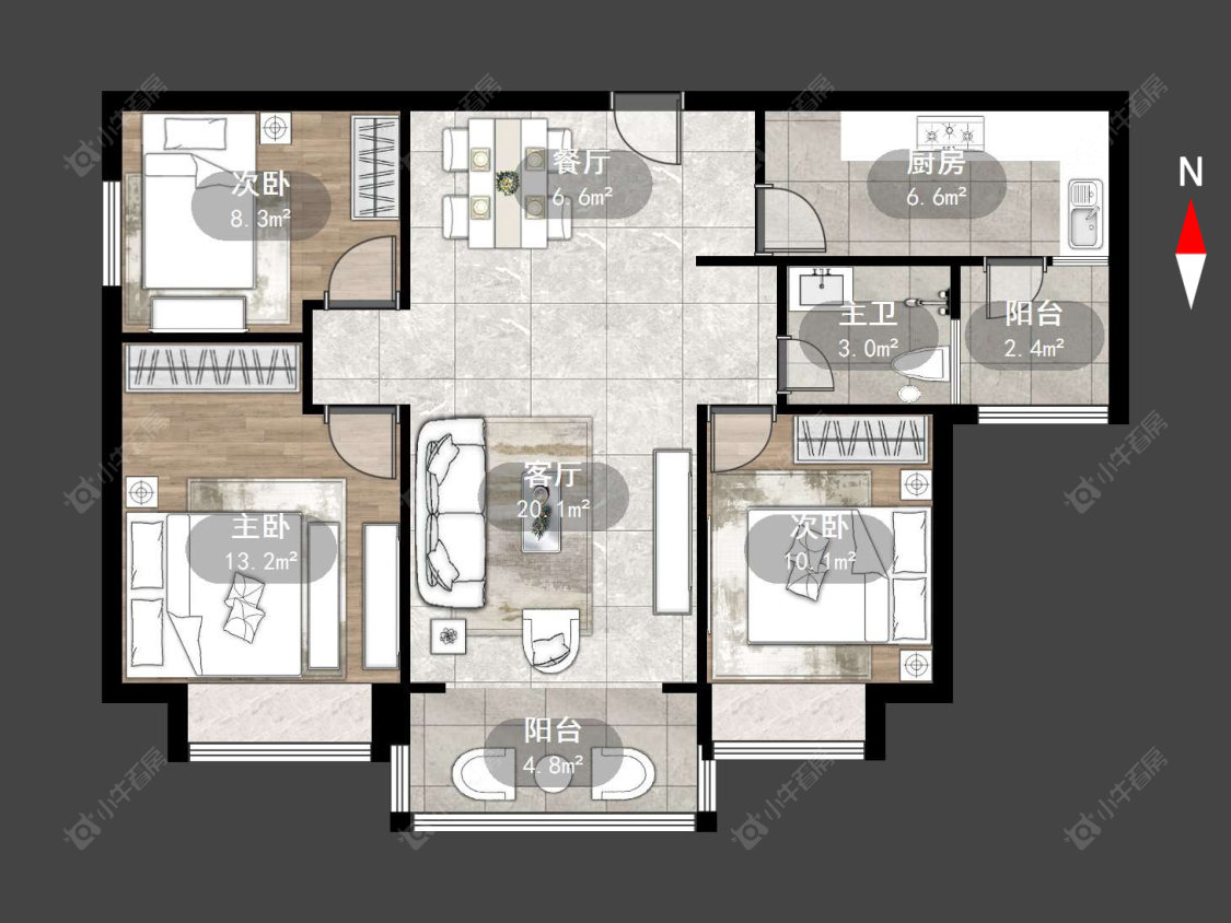 常州金坛碧桂园一期在售二手房源户型图_小牛看房