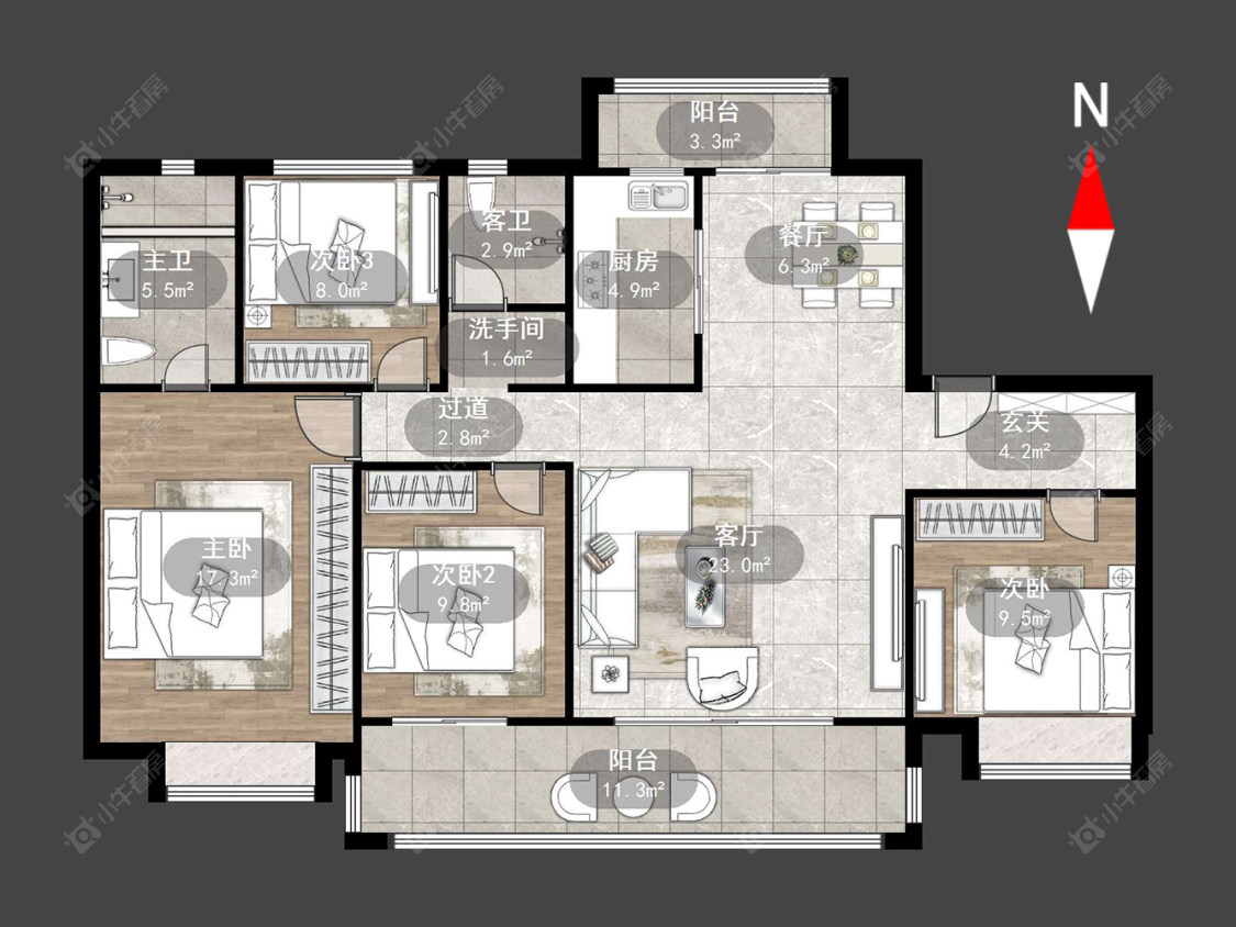 常州碧桂园壹号天禧在售二手房源户型图_小牛看房