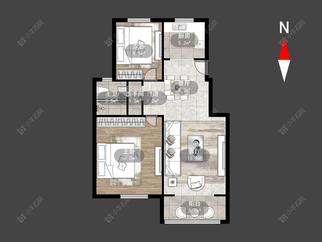 常州腾龙苑西区在售二手房源户型图_小牛看房