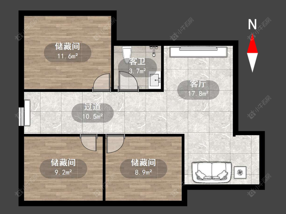 潞城花苑房源户型图 常州潞城花苑在售二手房源户型图_小牛看房