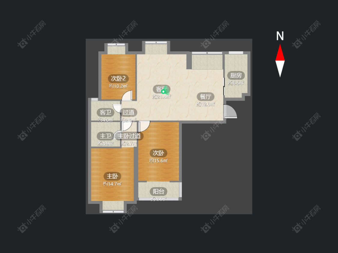 常州星河名居在售二手房源户型图_小牛看房
