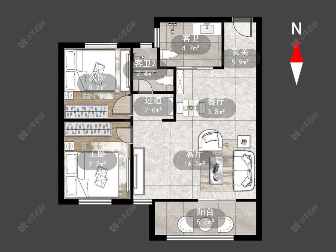 常州山水雅居在售二手房源户型图_小牛看房