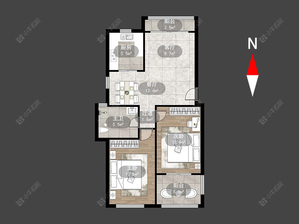 景城名轩房源户型图 常州景城名轩在售二手房源户型图_小牛看房