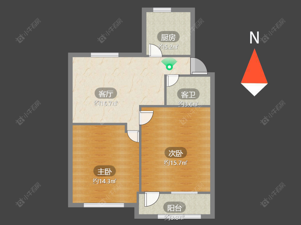 常州湖塘花园新村在售二手房源户型图_小牛看房