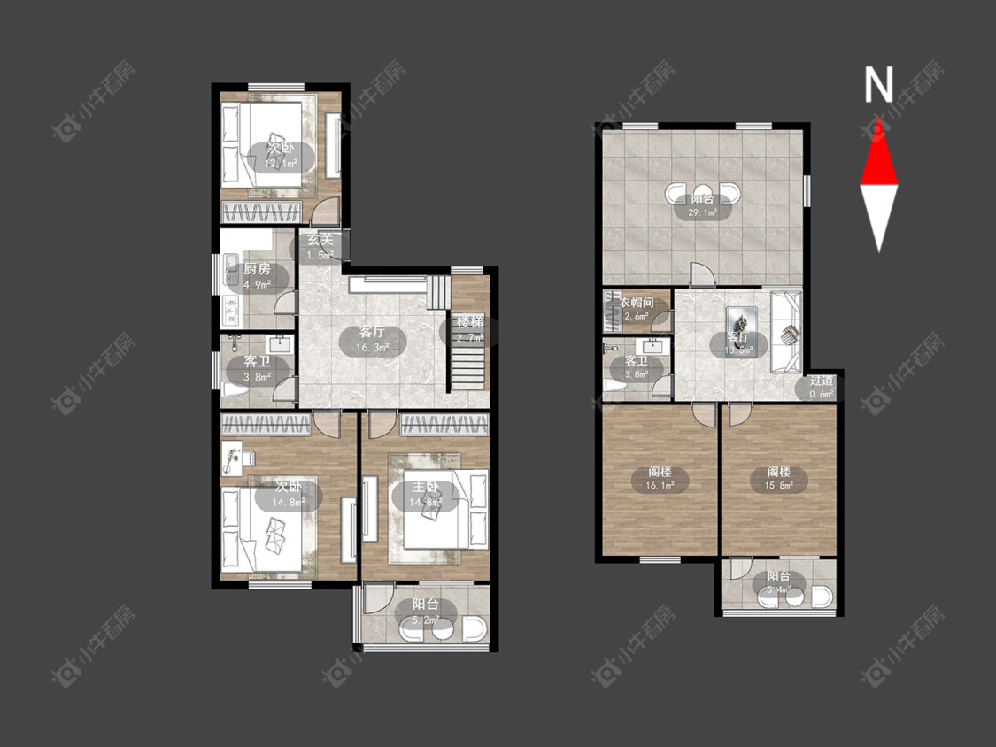 常州北环新村武进小区在售二手房源户型图_小牛看房