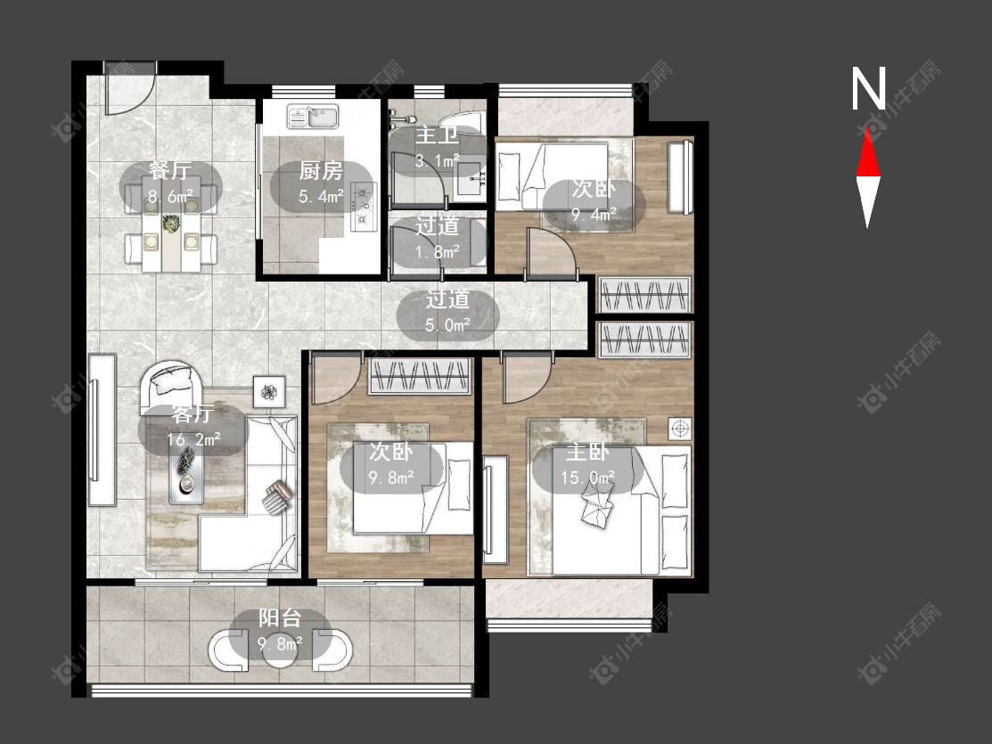 常州菱港锦园在售二手房源户型图_小牛看房