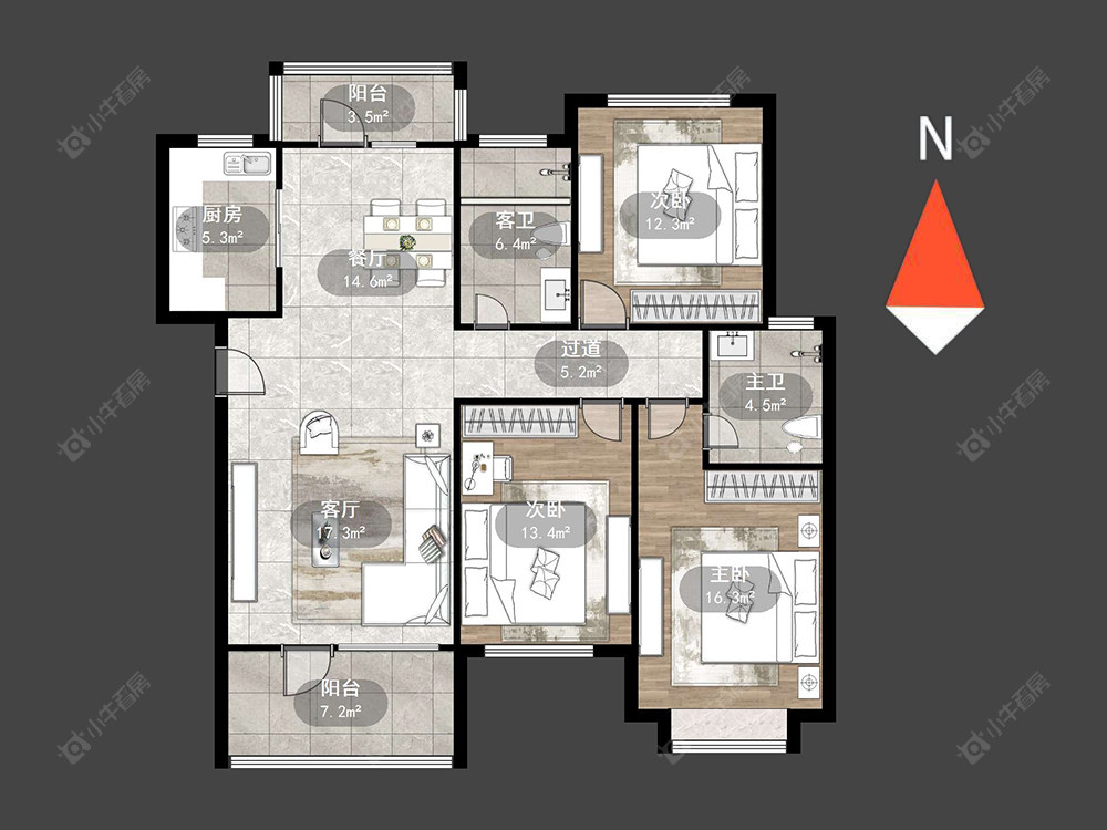 丰乐公寓北区房源户型图 常州丰乐公寓北区在售二手房源户型图_小牛看房