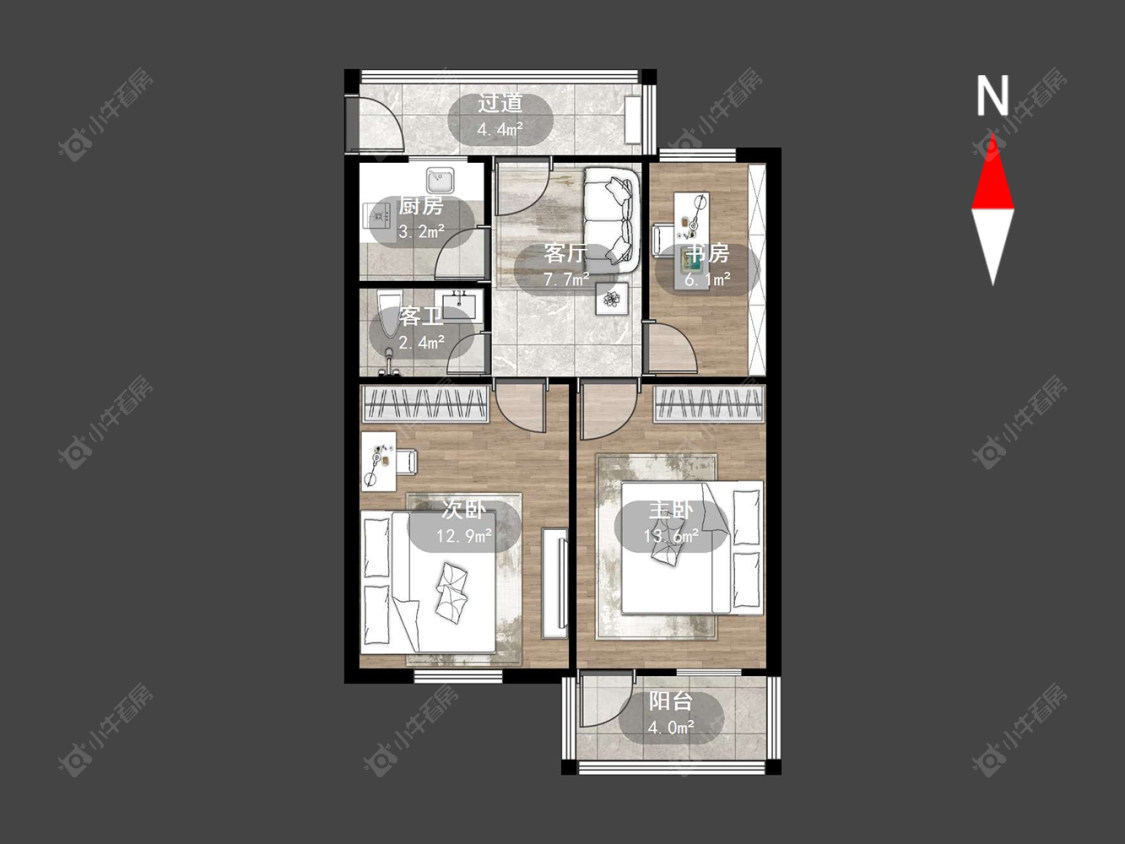 常州勤业新村在售二手房源户型图_小牛看房