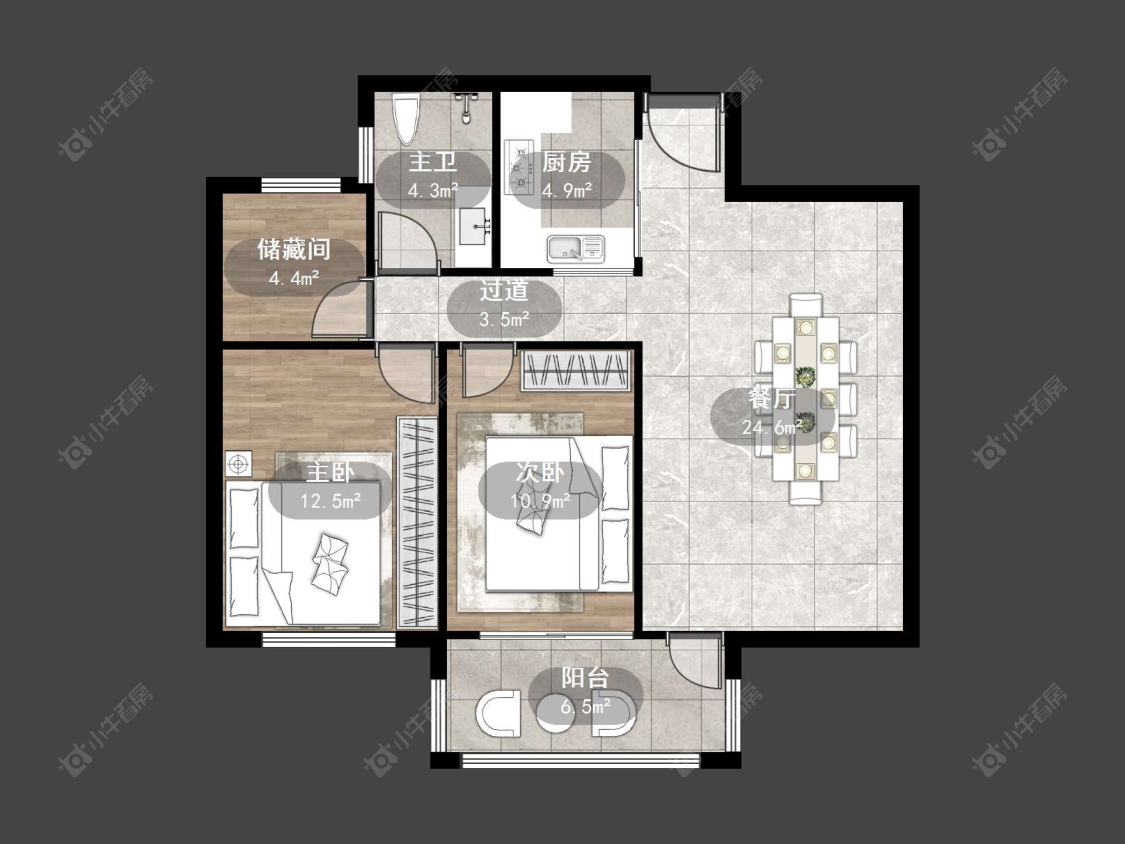 丹阳紫竹园在售二手房源户型图_小牛看房