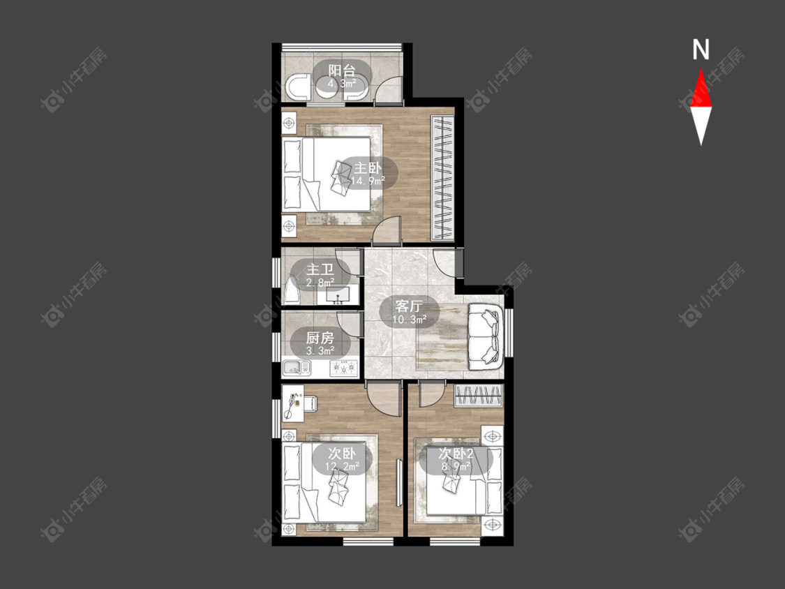 常州清潭新村在售二手房源户型图_小牛看房