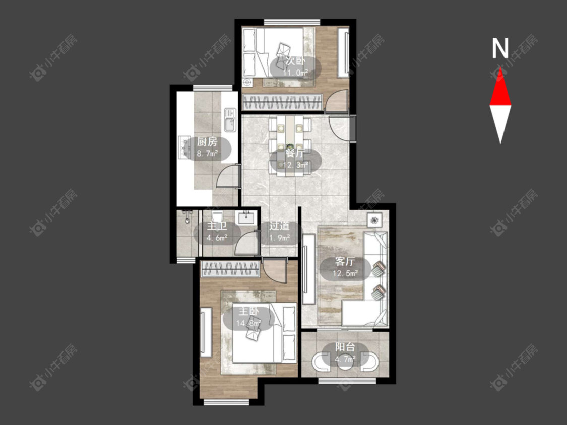 怡枫苑房源户型图 常州怡枫苑在售二手房源户型图_小牛看房
