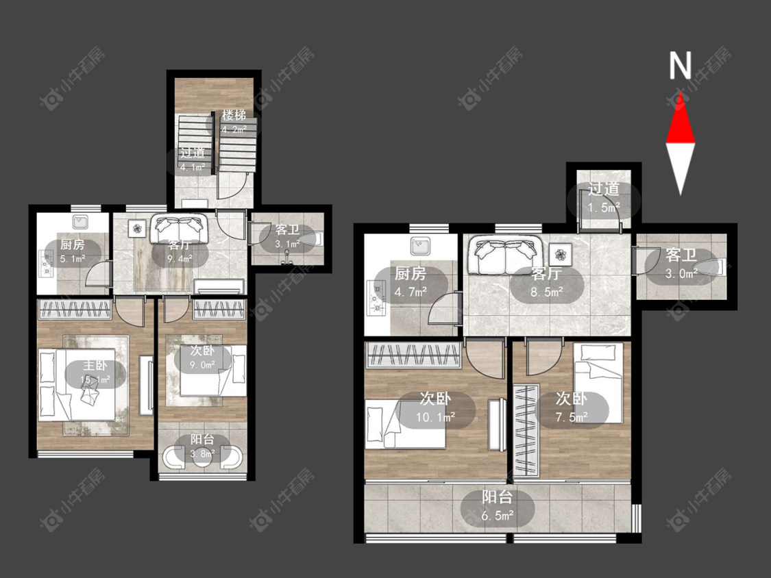 常州花园南村在售二手房源户型图_小牛看房