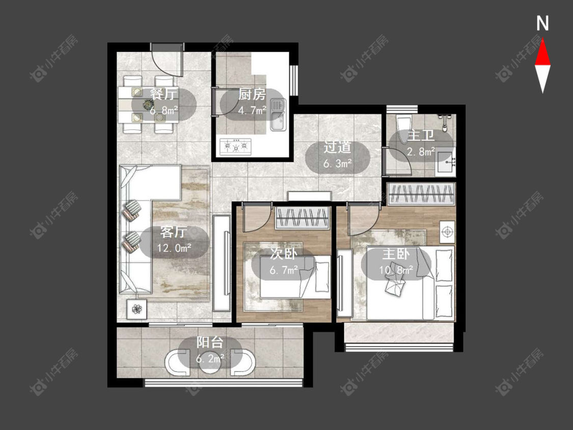 常州津德嘉苑在售二手房源户型图_小牛看房