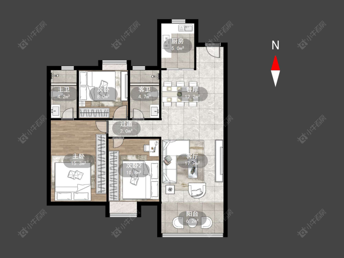 碧桂园华星·世纪学府房源户型图 常州碧桂园华星·世纪学府在售二手房源户型图_小牛看房