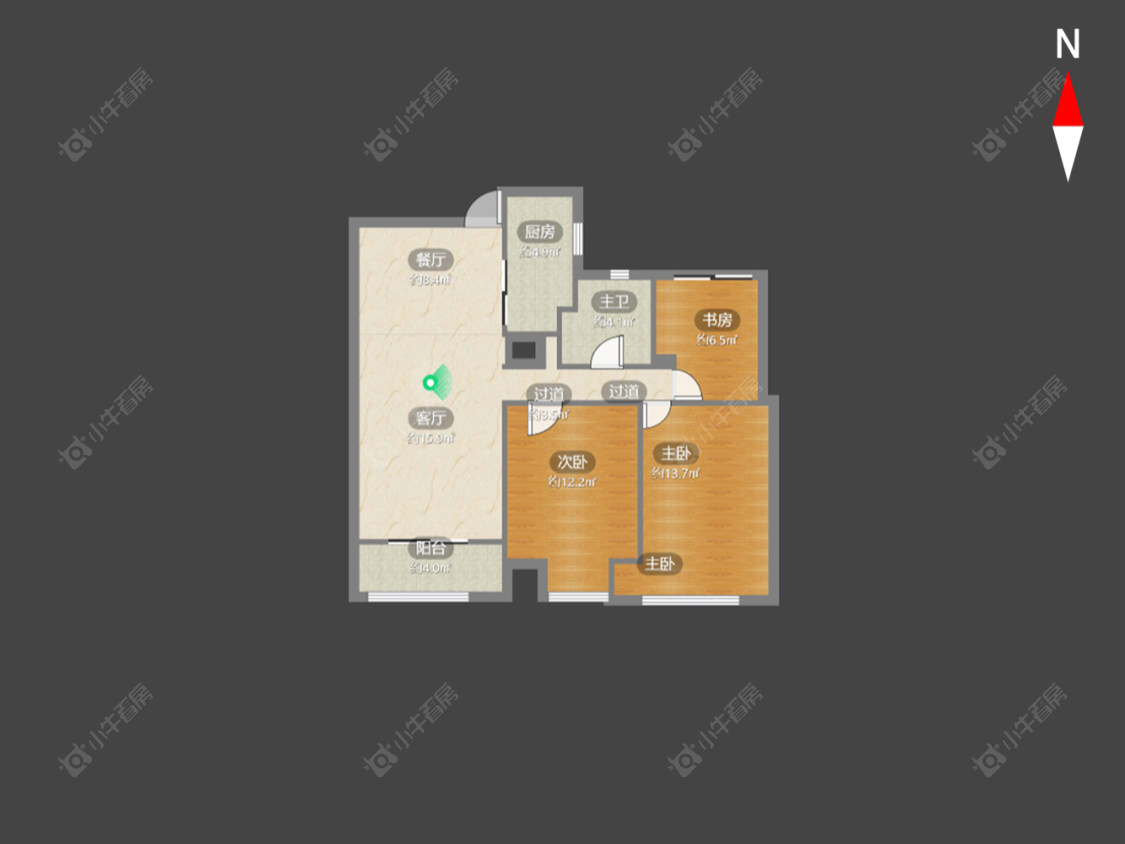 常州金新鼎邦在售二手房源户型图_小牛看房