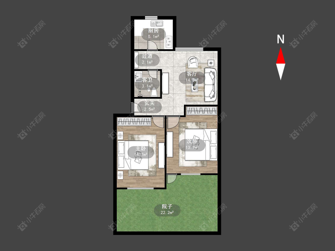 常州红梅西村在售二手房源户型图_小牛看房