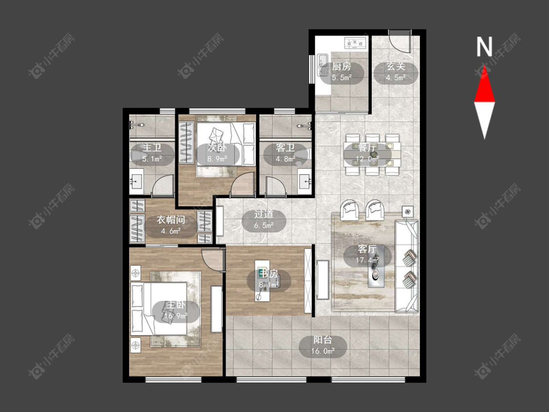 常州路劲城四期在售二手房源户型图_小牛看房