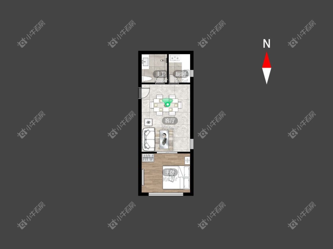 常州公园路在租房源户型图_小牛看房